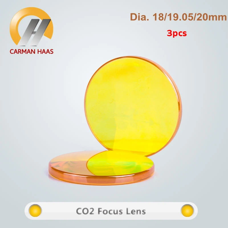 

CARMANHAAS China ZnSe Focusing Lens CO2 Laser Lens Dia.18 19.05 20mm FL38.1 50.8 63.5 75 100 127mm Led Collimator 3pcs