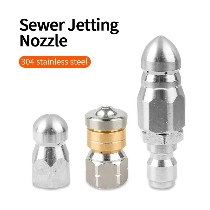 

Sewer Cleaner Jet Nozzle 1/4 Inch Quick Plug Pressure Washer Drain Cleaning Pipe Drain Hose Jet Tool