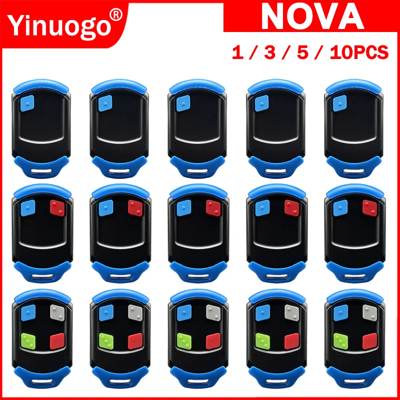 

NOVA Electric Gate Garage Door Remote Control 433.92MHz For R5 R3 A10 D10 D5 D2 Vantage 400 500 / Vector 400 500 / Vert-X 300