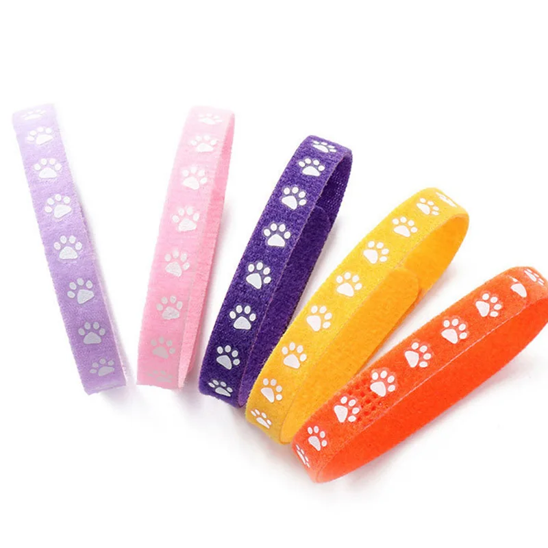 12pcs Dogs Collars Colorful Classic Simple Puppy Kitten Identification Collar Kitten Whelping ID Collar Bands Pet Supplies