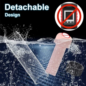 IPHISI Electric Penis Pump Pocket Pussy Male Masturbator Penis Extender Penile Vacuum Enlargement Erection Delayed Ejaculation 4