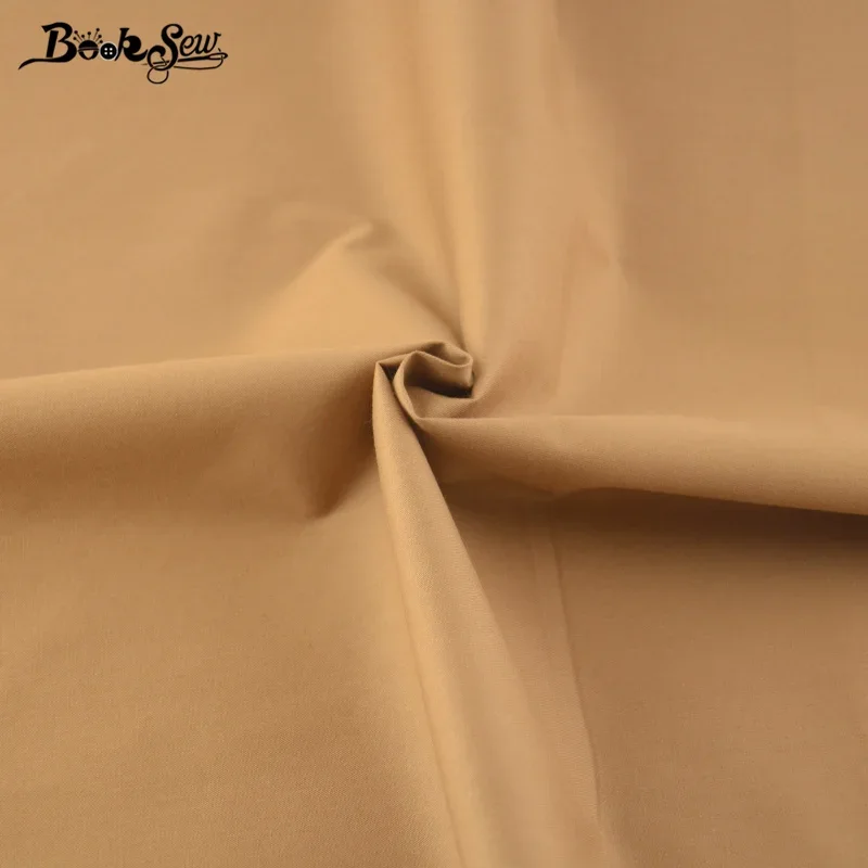Booksew solid Yellow Color 100%Cotton baby Fabric for dolls Twill Textile DIY patchwork Sewing Material Cloth Telas De Algodon