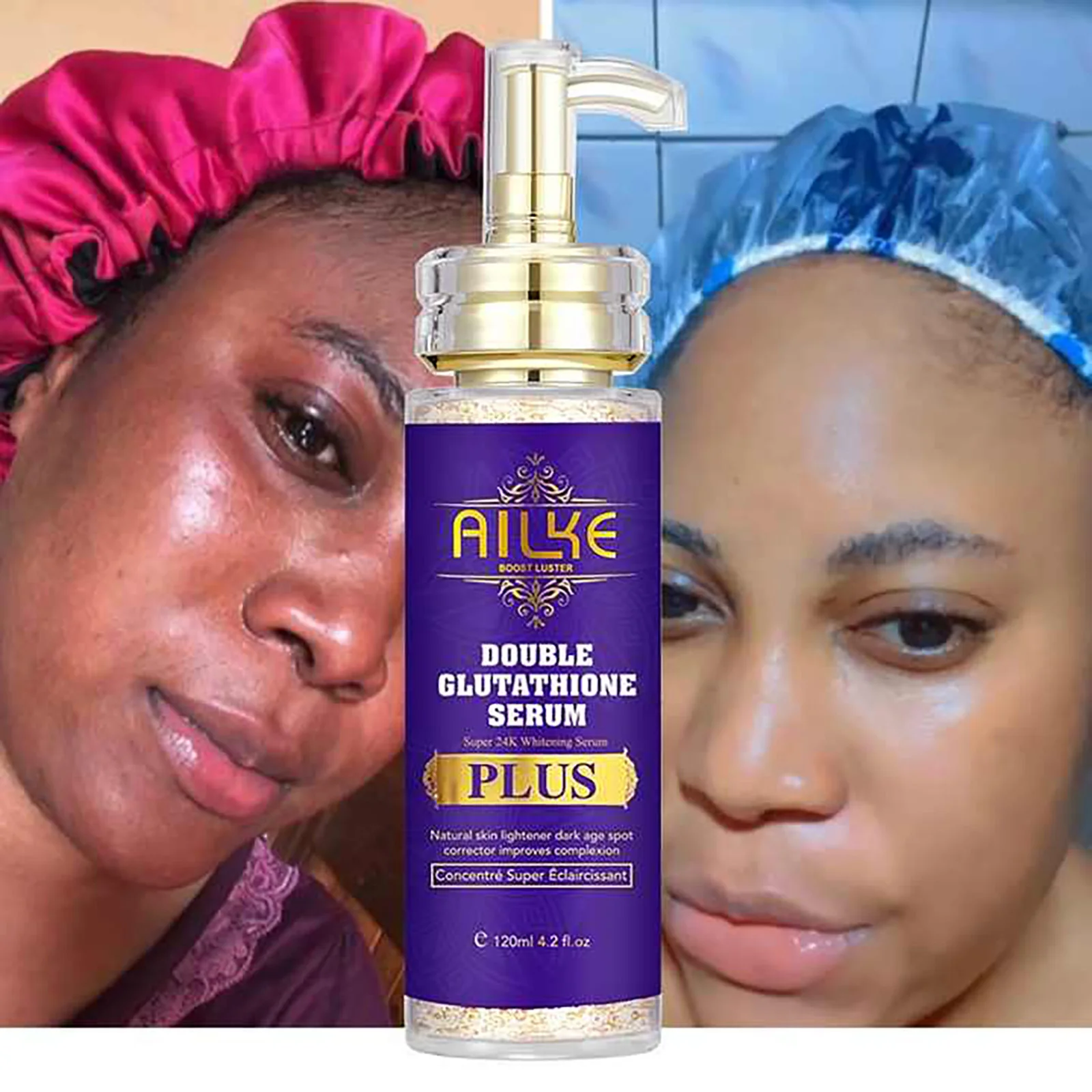 AILKE Glutathione Bleach Range, Whiten, Moisturizing, Hydration, Clean Stains, Even Skin tone, Improve Dull Skin Tone 5