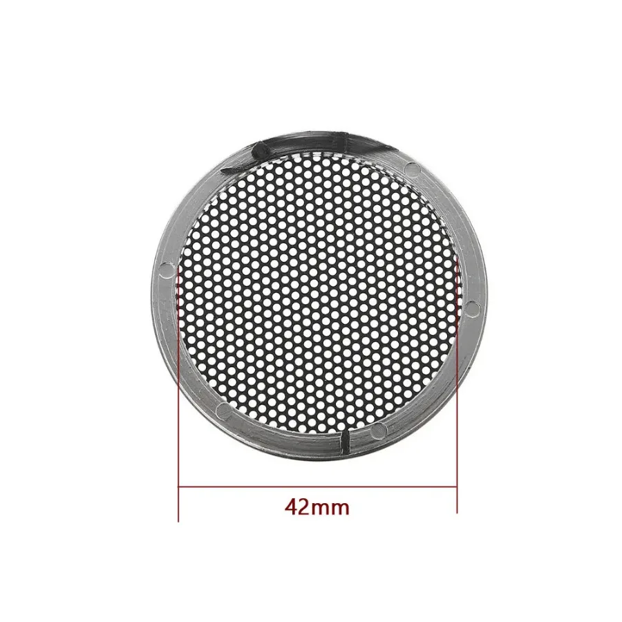 2Pcs Car Speaker Decorative Circle Auto Audio Dust Cover Car Speaker Grill Protective Cover Car Electronic Universal Accessories