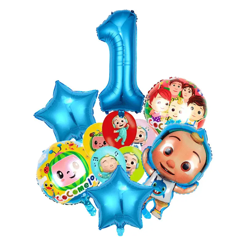 thumbnail image 1 of Decoración de fiesta de cumpleaños de sandía, vasos de papel, platos, servilletas, mantel, telón de fondo, vajilla, suministros, globos con números para niños, 1 of 5