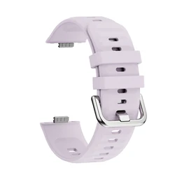 Breathable Sports Silicone Strap for Smartwatch Fitness Tracking (Purple)