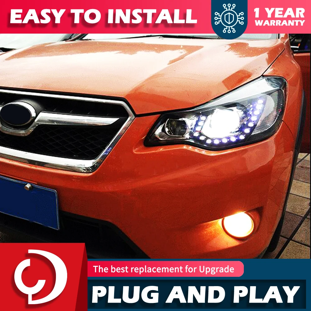 

2 шт., Автомобильные светодиодные фары для Subaru XV 2011-2019