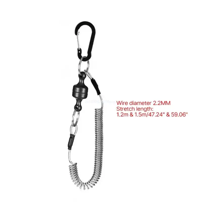 Net Release Fly Fishing Net Release Holder Fishing Lanyards Clip Landing Net Lanyards