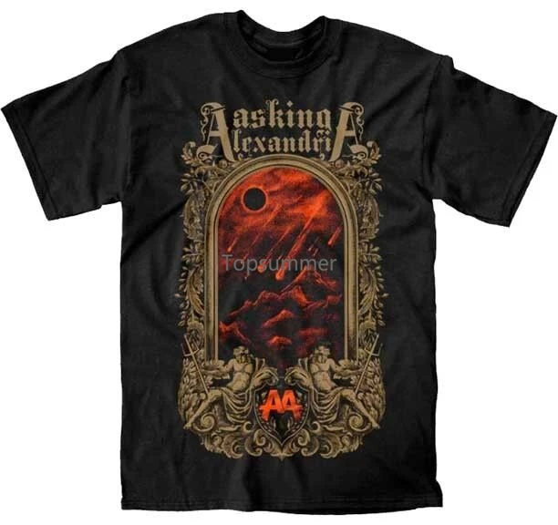 

Authentic Asking Alexandria Hell Gate Music Band Metal Rock Mens Shirt S-2Xl