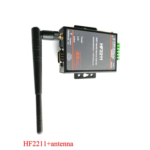 와이파이 직렬 장치 서버, 직렬 포트-와이파이 이더넷 변환기 모듈, HF2211, HF2211A, EU 플러그 사용 가능, RS232, RS485, RS422 5