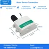 Noise sensor nNoise transmitter sound detection monitoring decibel meter 4-20mA analog RS485 0-5V 0-10V output 1