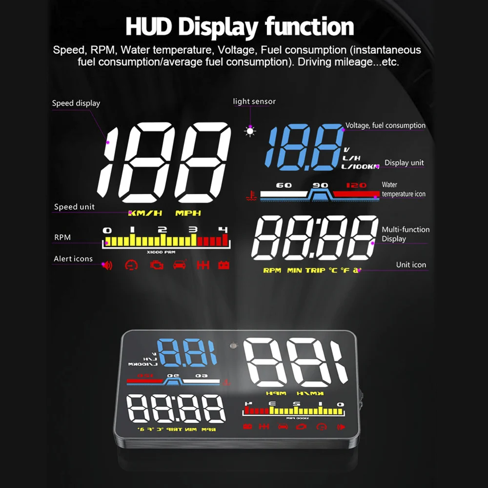 HUD ÷  ũ , D5000 ڵ  ÷ ӵ, OBD2  ,   溸