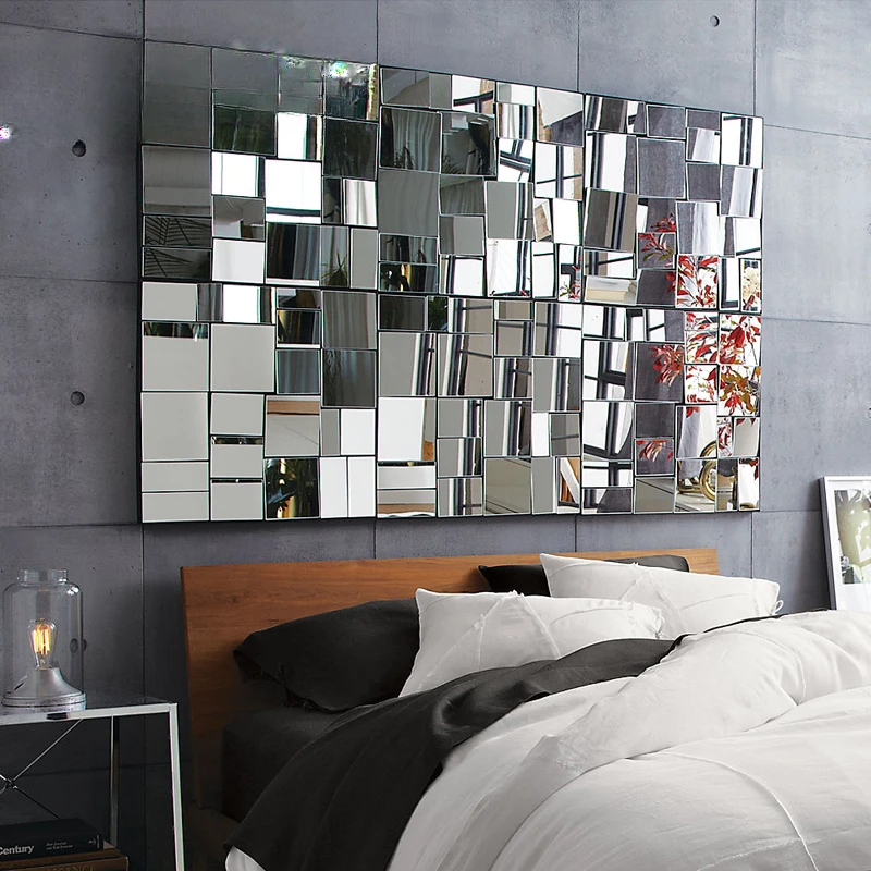 

Creative mirror wall decorations, three-dimensional hanging mirrors, wall hangings, fashionable European wall glass decorations