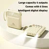 20000mAh Mini Power Bank 4in1 Cable Portable Charger Fast Charging LED Digital Display Poverbank External Battery Mobile Power 4