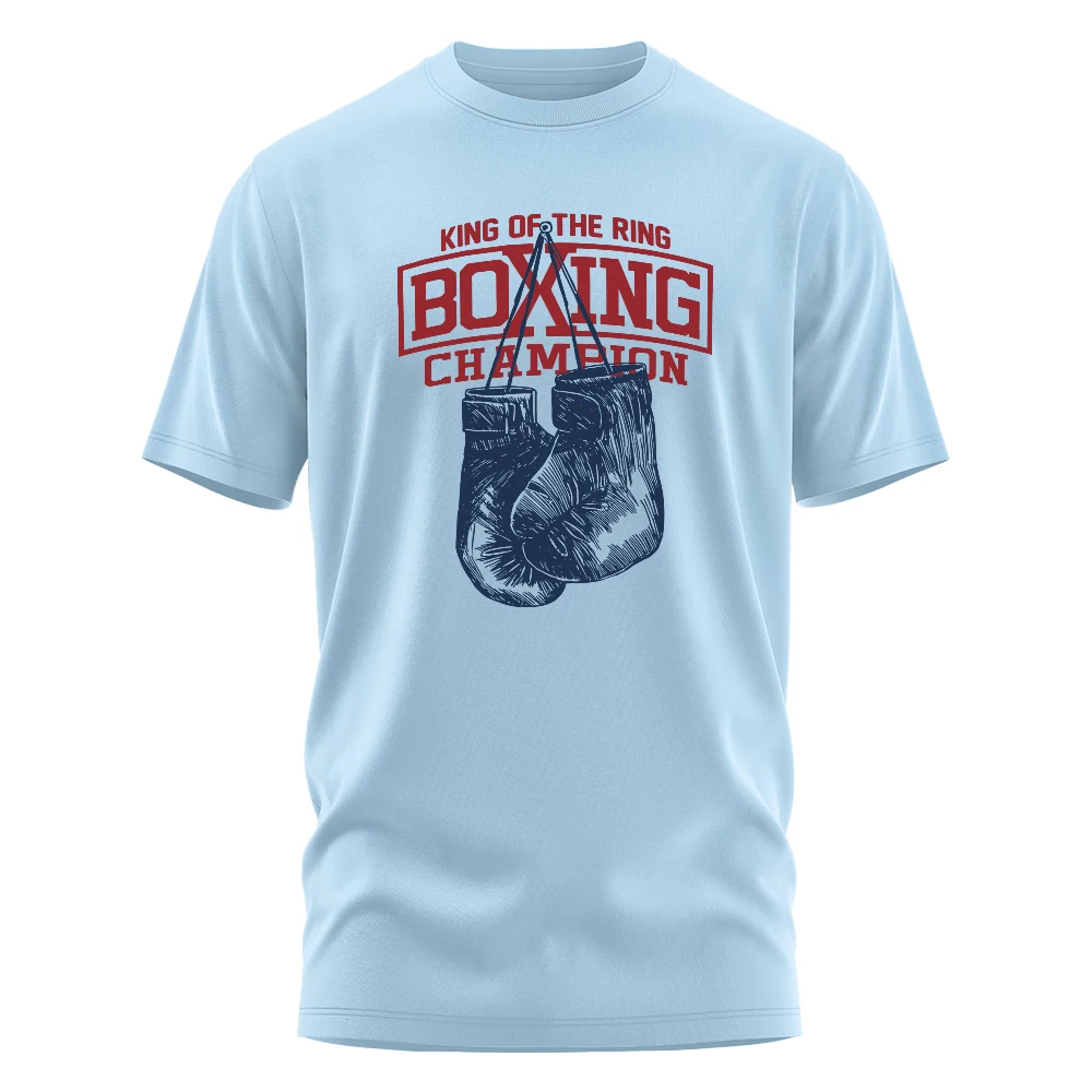 King of The Ring Boxing Champion Printed T Shirt for Men Women