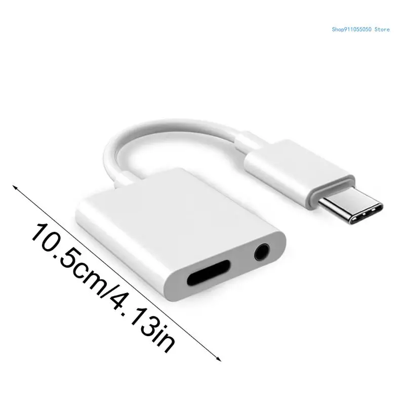 USB 유형 USB 60W 충전 3.5mm 이어폰 보조 케이블 어댑터 C5AB