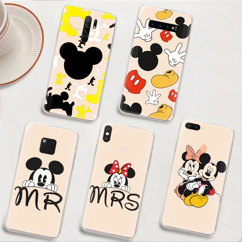 Lk9 Mickey Mouse Custodia Trasparente Scavata Per Moto Edge 20 Fusion One Action Zoom Vision Plus Hyper 5G Ace Lite S30 Pro