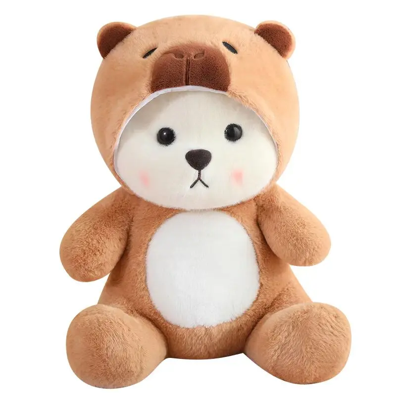Plush Toy Cute brown bear fairy tale plush toy plush animals with hats bear Kawaii soft doll pillow girls room decoration children's gift