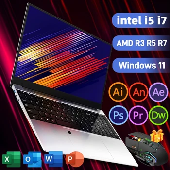 15.6 "intel N5095 laptop da gioco computer portatile notebook pc core i5 i7 16 GB DDR4 1 TB IPS Windows11 Tastiera retroilluminata offerte 1