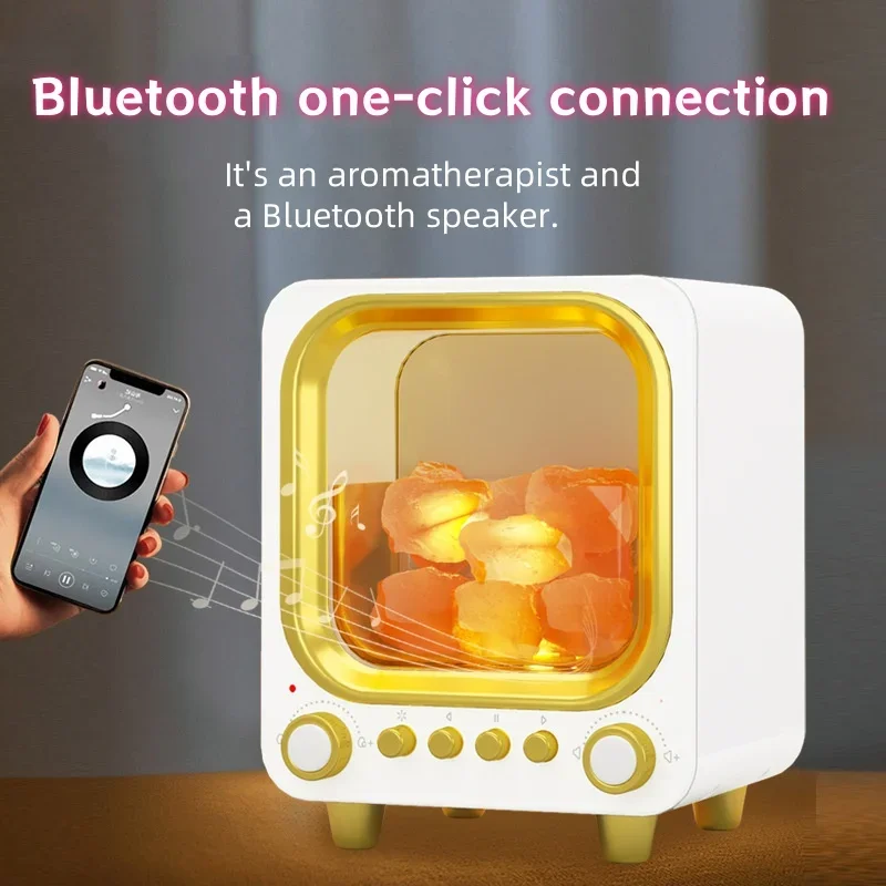 

High Capacity Humidifier Desktop for Home Office Multifunctional Bluetooth Speaker Aromatherapy Machine Stereo Surround Boombox