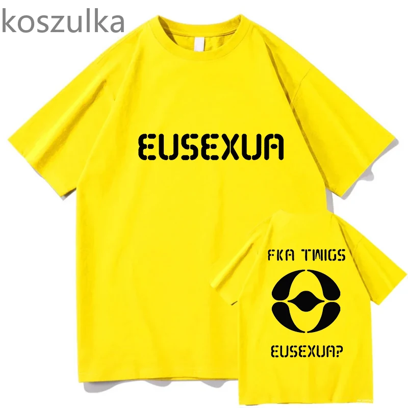 FKA twigs EUSEXUA Double Side T-Shirts Man Woman Fans Summer Gift Vintage Clothes Aesthetic Streetwear Harajuku Pullover Tops 5