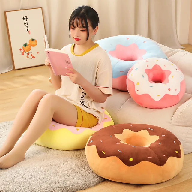 Much Comfort 31 3D Sprinkle Donut Throw Pillow - Made with Super Soft &  Ultra Premium Fabric - Cute, Comfortable, Plush Stuffed Doughnut Cake  Cushion