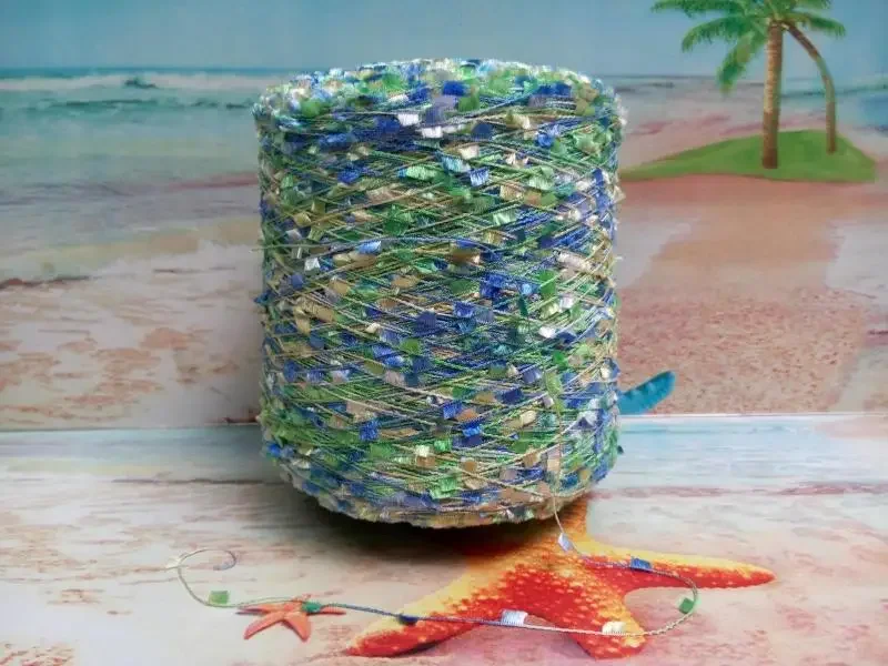 200g Gradient color fishing net thread thread Scarf cap handwork knit line yarn for knitting crochet hook yarn for crochet  ZL4 4