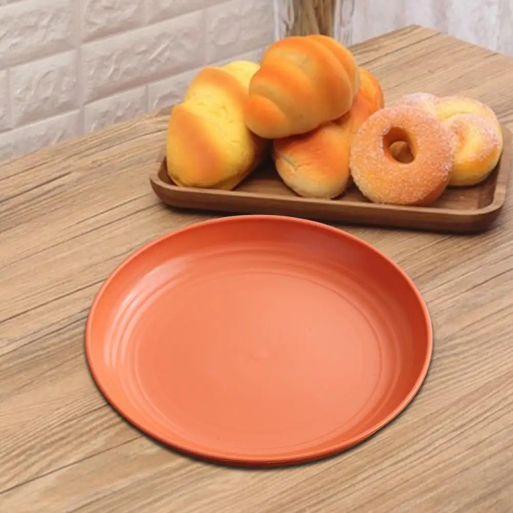 Dinnerware Set Versatile Bpa-free Round Dinner Plates Ideal for Serving Dumplings Vegetables Fruits Dishwasher Safe Kitchen