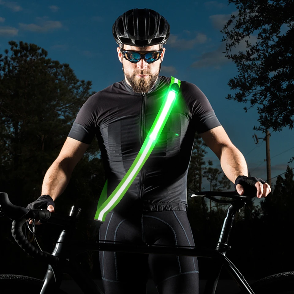 USB Rechargeable LED Reflective Safety Running Gear