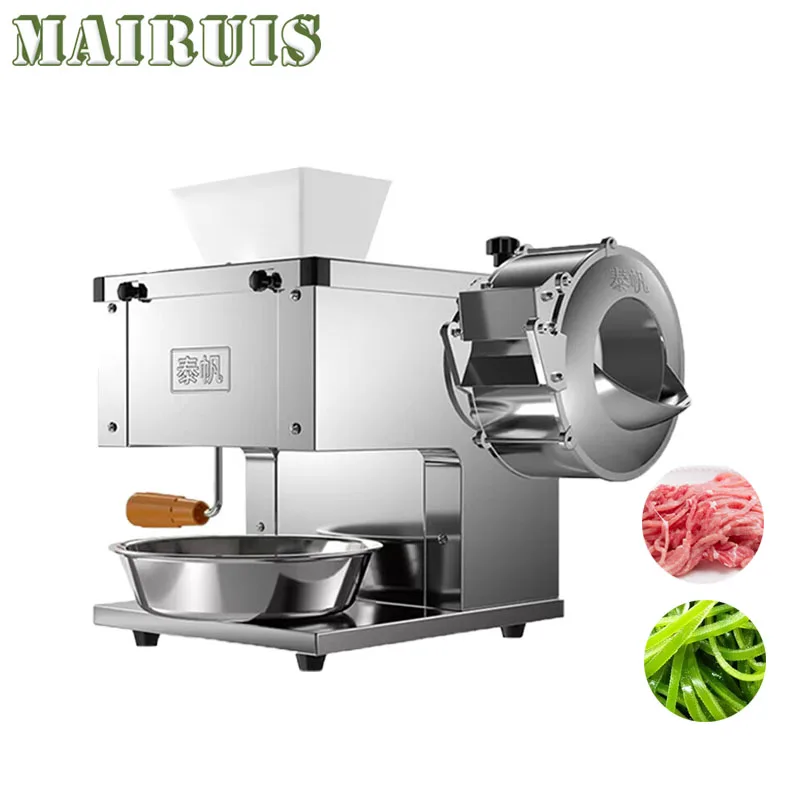 Commerce Meat Vegetable Cutter Machine Electric Multifunction Stainless Steel Shred Knife  Food Slicer