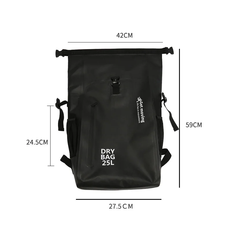 25L Waterproof Dry Bag Backpack Storage Pack Sack Swimming Rafting Kayaking River Trekking Floating Sailing Canoe Boat Bag 4