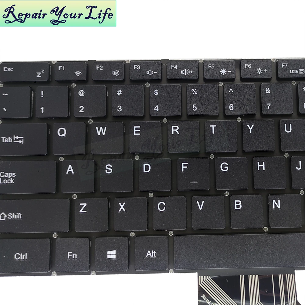 Substituição do Teclado do Portátil para Hasee Kingbook Inglês dos Eua X55a1 Hins01 X57a1 X57s1 X55s1 Xk-hs127 Mb3301006 Novo - Imagem 3