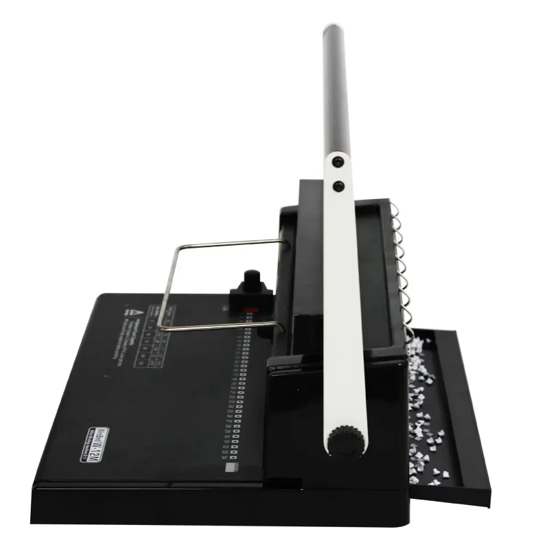 Binding Machine W12m Iron Ring Binding Machine 34 hole loose leaf iron ring punching machine double coil manual Wire binding machine