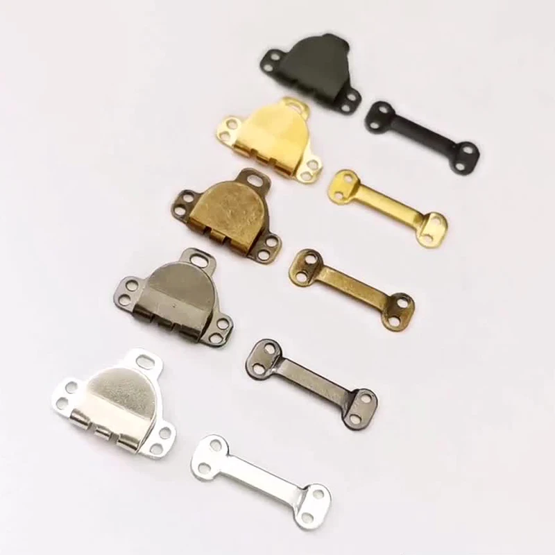 Garment Hooks Garment Sewing Accessories 10Set/bag Metal Trousers Suit Pants Hook Button Skirt Garment Invisible Hooks DIY Pants Adjustment Buckle Sewing Accessories