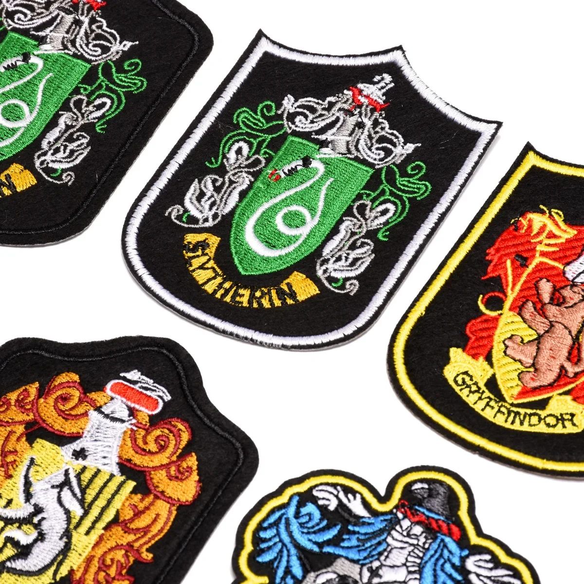 Harry Potter Magic Robe Backpack Embroidered Patch House Badge Sleeve Patch House Gryffindor Clothing Accessories Set