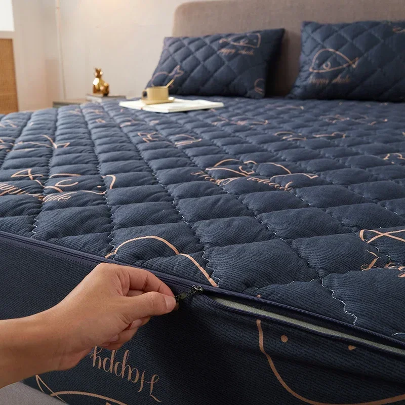 Pikowany pokrowiec na łóżko z materacem z zamkiem błyskawicznym sześć stron All Inclusive Tatami pokrycie materaca narzuta na łóżko na sofę