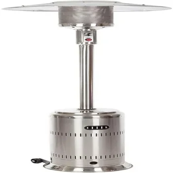 Chauffage de terrasse au propane portable 50000 BTU avec roues et allumage électronique pour une utilisation extérieure 1