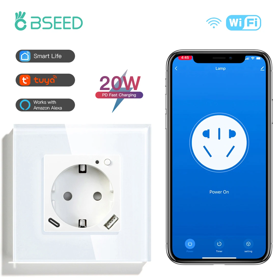 bseed tomadas de parede wifi padrao ue 01