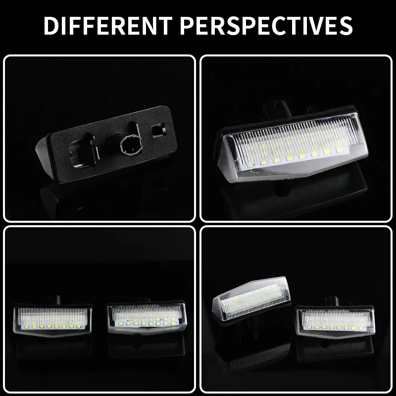 2pcs LED License Number Plate Light Canbus White For TOYOTA Venza