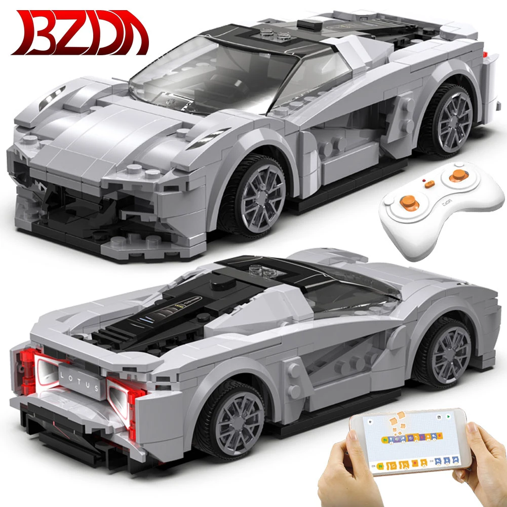 CADA City Remote Control Racing Car Compatible MOC Model Building ...