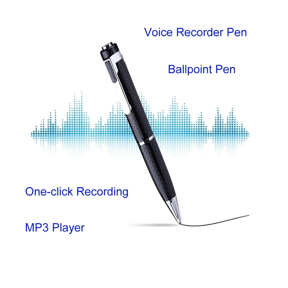 

Digital Voice Recorder Ballpoint Pen Refill 8G/16G/32G/64G USB Flash Driver Sound Audio Recording MP3 Player Dictaphone