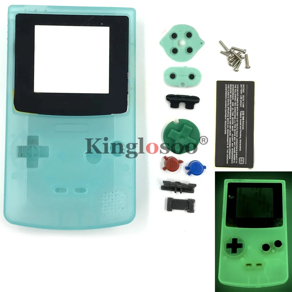 Deluxe Replacement Housing Shell with Rubber Pads and Buttons for GameBoy Color - 19 Vibrant Color Options