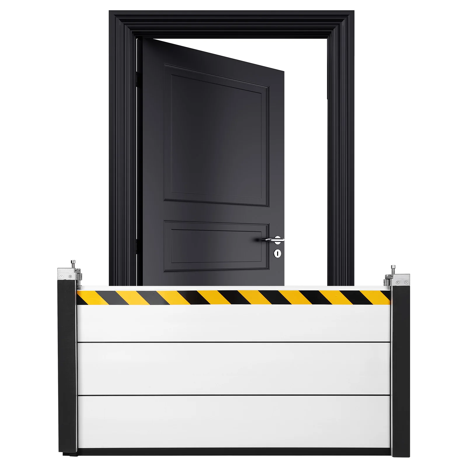 Aluminum Flood Protection Barrier 48.03x23.62in Unit Module Flood Protection Baffle for Front Door/Basement Entrance/Backyard