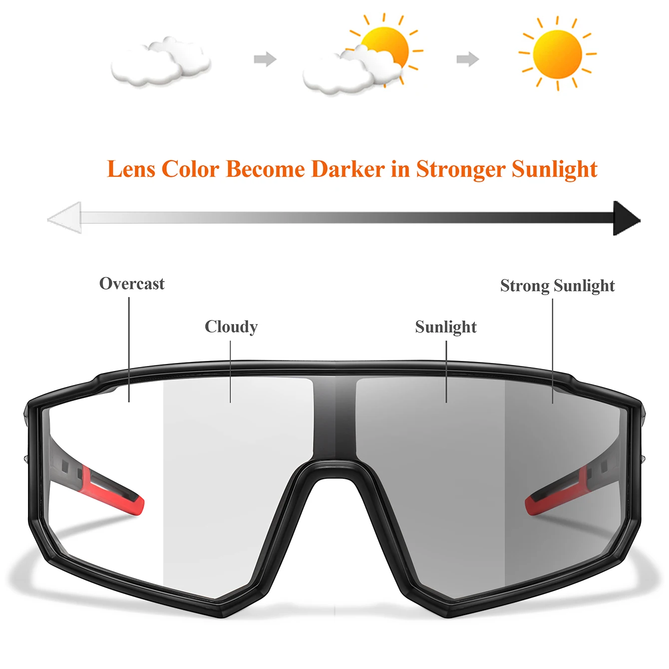 Sunglasses Photochromic Eyewear Cycling
