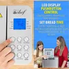 2 LB Stainless Steel Bread Maker with 25 Smart Cooking Programs and Included Accessories, Measuring 2