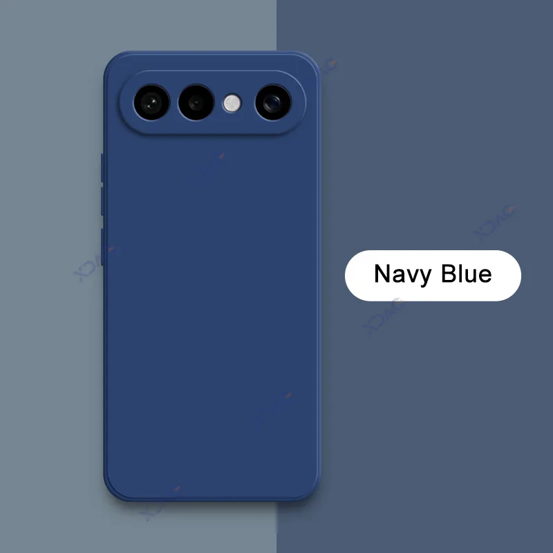 Luxury Square Liquid Silicone Shockproof Phone Case with Soft Lens Protection