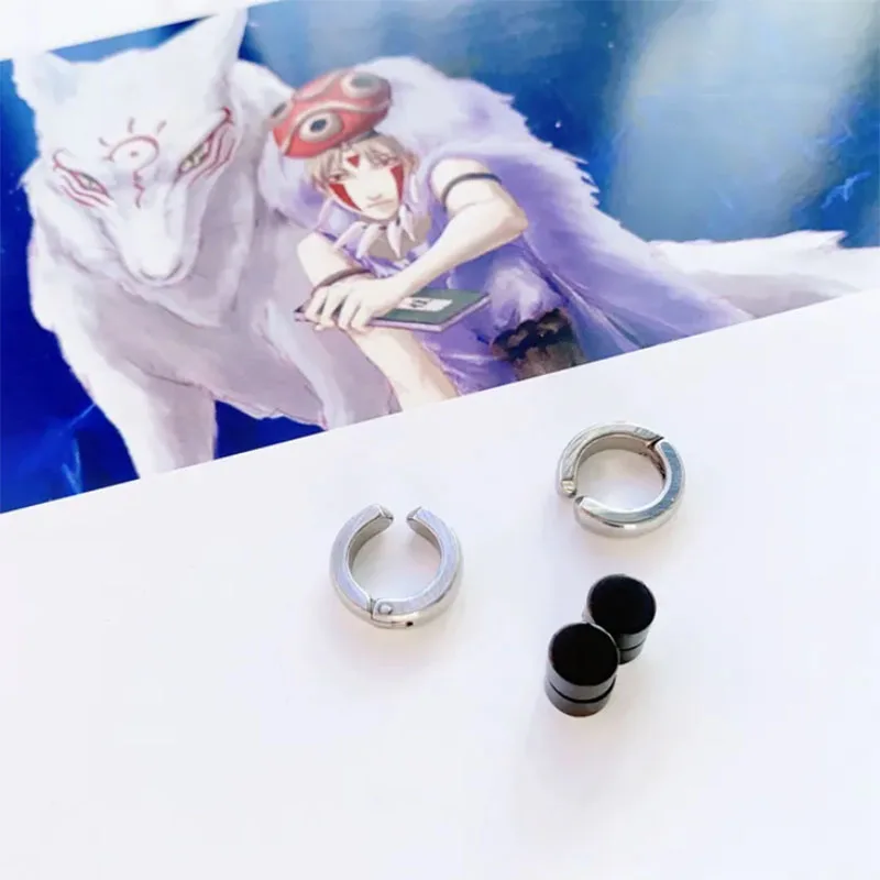 Game Cosplay Props Genshin Impact Wriothesley Cosplay Ear Clips Unisex Punk Stainless Steel Earring Fontaine Duke Role Play