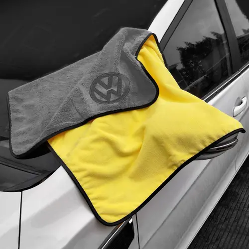 For Volkswagen Passat Rline Golf GTI Bora Jetta Beetle Car Wash Microfiber Towel Auto Emblem Cleaning Drying Rag Cloth Accessory - Image 4