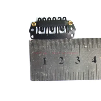 Clip da 2,8 cm per estensioni dei capelli 100 pezzi clip in acciaio inossidabile pettini clip a scatto per parrucca strumenti fai da te