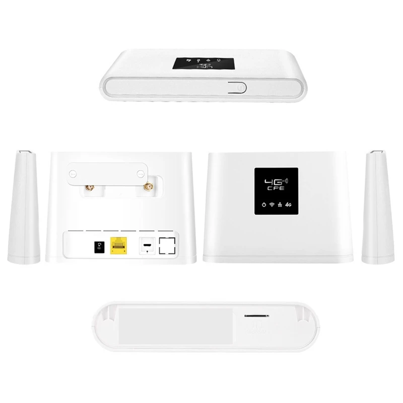 휴대용 4G 무선 라우터, 내장 SIM 카드 슬롯, 지지대 최대 20 사용자, 2Xantenna, 150Mbps